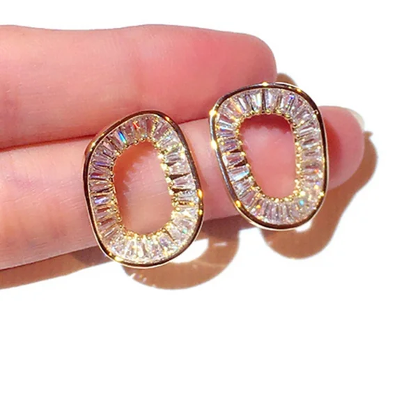 14k gold diamond earrings - Picture 1 of 3